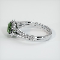 1.33 Ct. Sapphire Ring, 18K White Gold 4