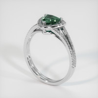 1.02 Ct. Sapphire Ring, 18K White Gold 2