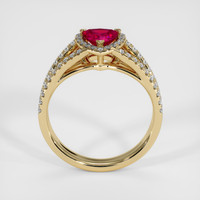 0.51 Ct. Pinkish Red Ruby Ring, 10K Yellow Gold 3