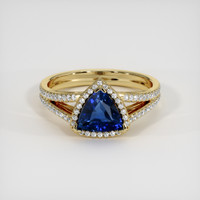 0.96 Ct. Sapphire Ring, 14K Yellow Gold 1