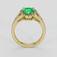 1.72 Ct. Emerald Ring, 18K Yellow Gold 3
