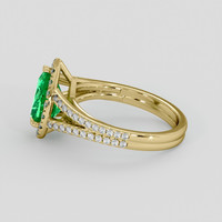 1.72 Ct. Emerald Ring, 18K Yellow Gold 4