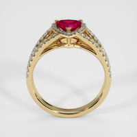 0.51 Ct. Ruby Ring, 18K Yellow Gold 3