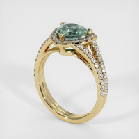 1.49 Ct. Sapphire Ring, 18K Yellow Gold 2