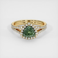 1.33 Ct. Sapphire Ring, 18K Yellow Gold 1