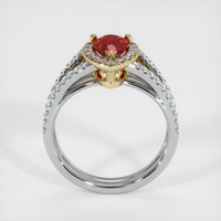 1.01 Ct. Ruby Ring, 14K Yellow & White 3