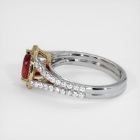 1.01 Ct. Ruby Ring, 14K Yellow & White 4