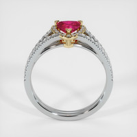 0.56 Ct. Ruby Ring, 14K Yellow & White 3