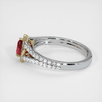 0.58 Ct. Ruby Ring, 14K Yellow & White 4