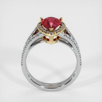 2.07 Ct. Ruby Ring, 14K Yellow & White 3