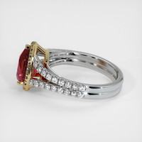 2.07 Ct. Ruby Ring, 14K Yellow & White 4