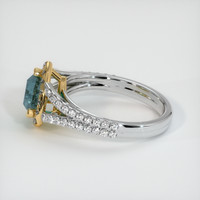 0.60 Ct. Sapphire Ring, 14K Yellow & White 4