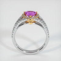 0.88 Ct. Sapphire Ring, 18K Yellow & White 3