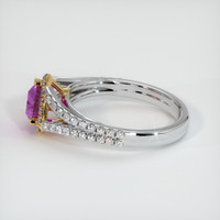 0.88 Ct. Sapphire Ring, 18K Yellow & White 4