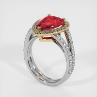 Ruby Ring 3.19 Ct., 18K Yellow White Preview