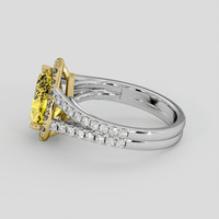2.88 Ct. Yellow Sapphire Ring, 18K Yellow & White 4