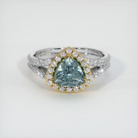 0.60 Ct. Sapphire Ring, 18K Yellow & White 1