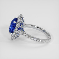4.59 Ct. Blue Sapphire Ring, Platinum 950 4