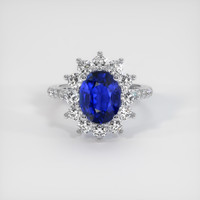 3.37 Ct. Sapphire Ring, Platinum 950 1