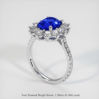 3.37 Ct. Sapphire Ring, Platinum 950 2