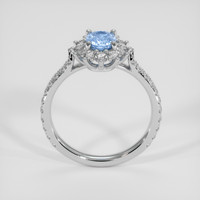 0.92 Ct. Blue Sapphire Ring, Platinum 950 3