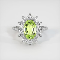 1.82 Ct. Gemstone Ring, Platinum 950 1