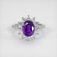 1.63 Ct. Gemstone Ring, Platinum 950 1