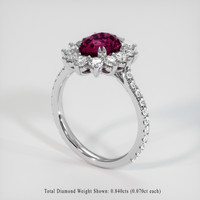 2.45 Ct. Gemstone Ring, Platinum 950 2