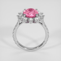 3.26 Ct. Pink Sapphire Ring, Platinum 950 3