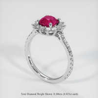 1.22 Ct. Ruby Ring, Platinum 950 2