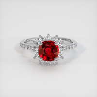 1.20 Ct. Ruby Ring, Platinum 950 1