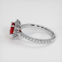 1.12 Ct. Ruby Ring, Platinum 950 4