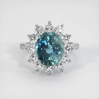 4.07 Ct. Sapphire Ring, Platinum 950 1