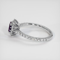 0.53 Ct. Bi Color Sapphire Ring, Platinum 950 4