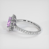1.62 Ct. Pinkish Purple Sapphire Ring, Platinum 950 4