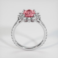 2.06 Ct. Padparadscha Sapphire Ring, Platinum 950 3