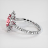 2.06 Ct. Padparadscha Sapphire Ring, Platinum 950 4