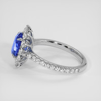 1.68 Ct. Blue Sapphire Ring, Platinum 950 4
