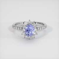 1.84 Ct. Blue Sapphire Ring, Platinum 950 1