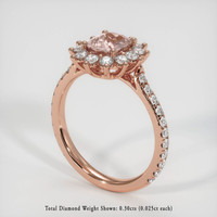 1.02 Ct. Sapphire Ring, 14K Rose Gold 2