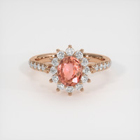 1.17 Ct. Sapphire Ring, 14K Rose Gold 1
