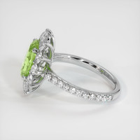 1.82 Ct. Green Tourmaline Ring, 10K White Gold 4