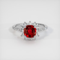 1.20 Ct. Ruby Ring, 10K White Gold 1