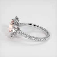 1.58 Ct. Padparadscha Sapphire Ring, 10K White Gold 4