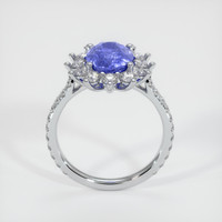3.09 Ct. Sapphire Ring, 14K White Gold 3
