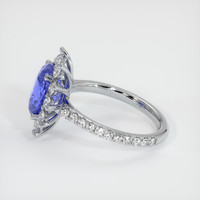 3.09 Ct. Sapphire Ring, 14K White Gold 4