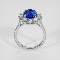 4.59 Ct. Blue Sapphire Ring, 14K White Gold 3