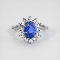 2.39 Ct. Sapphire Ring, 14K White Gold 1