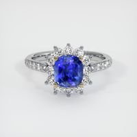 2.21 Ct. Sapphire Ring, 14K White Gold 1