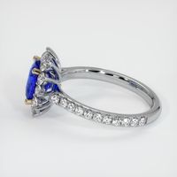 2.21 Ct. Blue Sapphire Ring, 14K White Gold 4